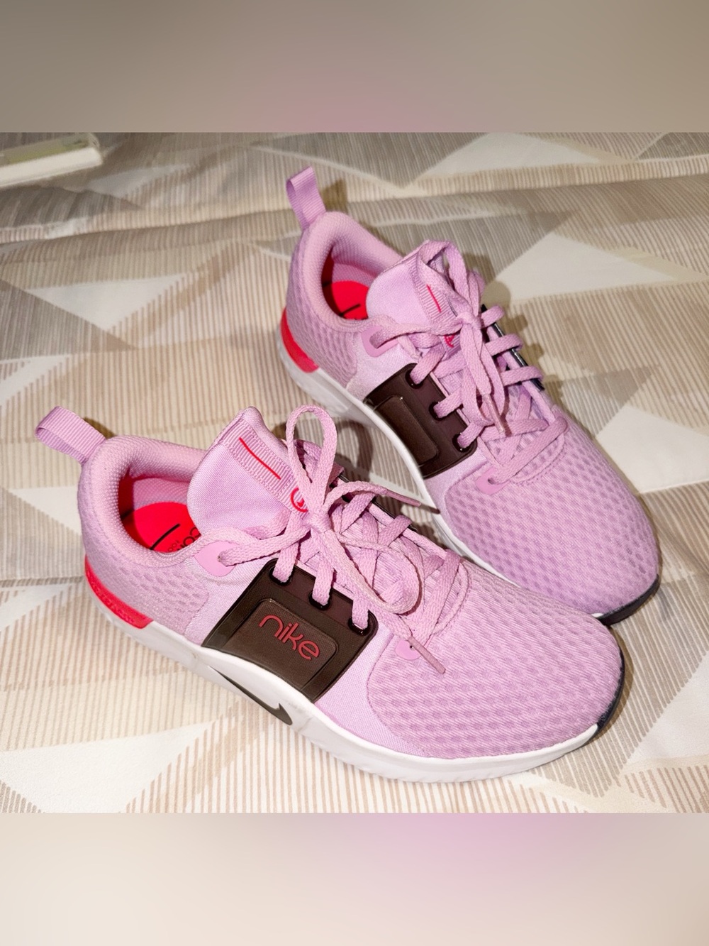 Nike Pink and Black Women's Training Shoes sz 8.5